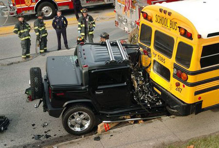 Driving a Hummer for safety It would appear that the REALLY safe guys are